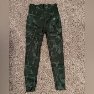 Gymshark Adapt Camo Seamless Leggings - XS - Green